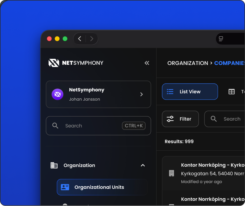 Network orchestration, automation and everything in between.