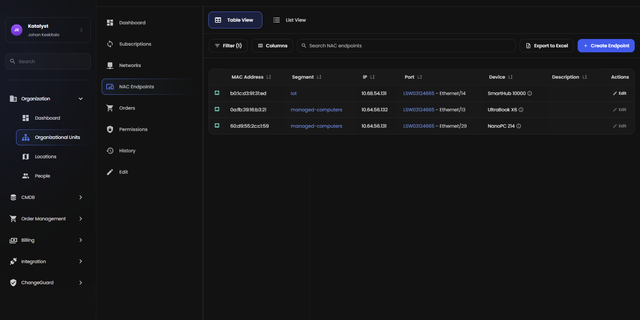 NAC Endpoint Screenshot Dark