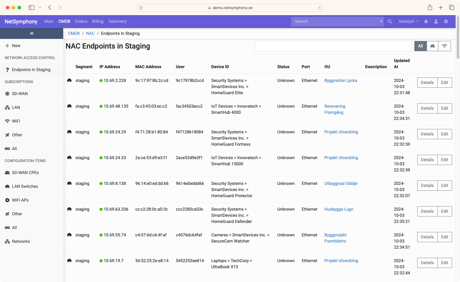 A screenshot of MPSK Device Account Management