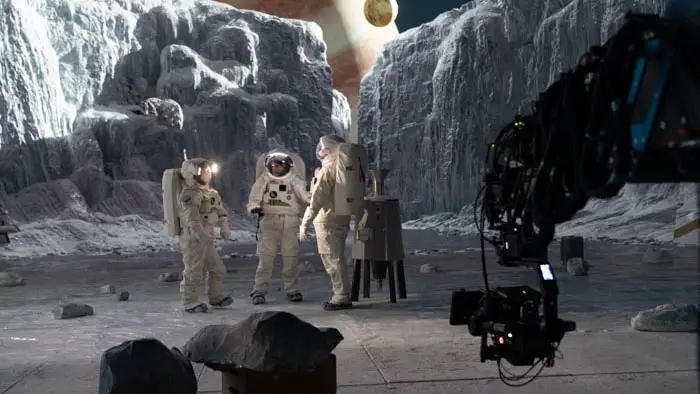 Europa 2025 behind the scenes virtual production set