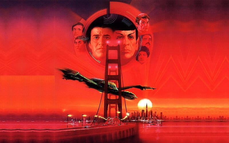 Hd wallpaper star trek iv poster sci fi art star trek movies