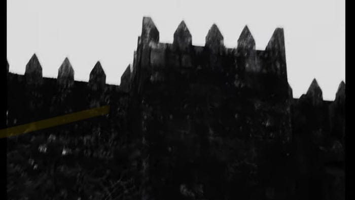 Ilsandra In Ruin – Spiked Fortress Wall (B&W)
