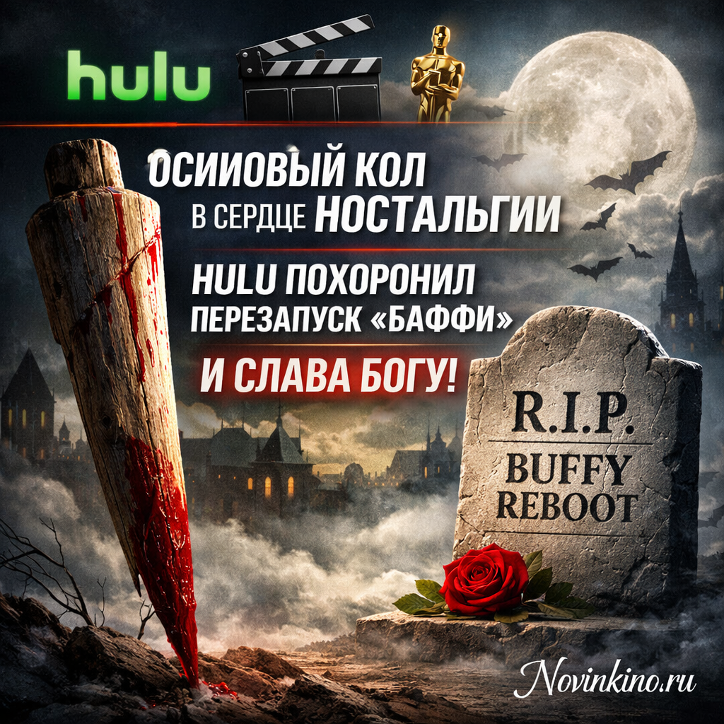 Иллюстрация осинового кола, вонзенного в сердце, символизирующее конец перезапуска сериала «Баффи»