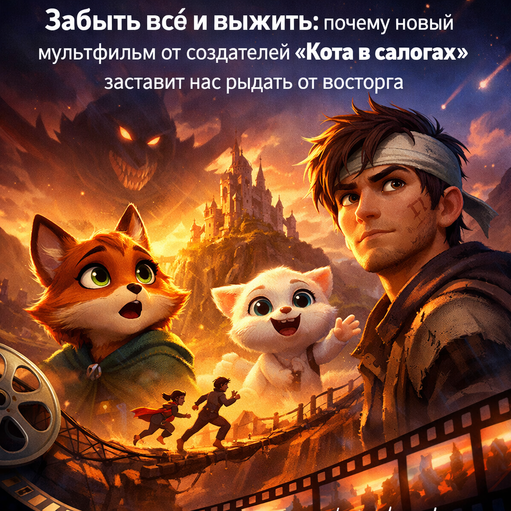 Кадр из нового мультфильма, демонстрирующий трогательную сцену
