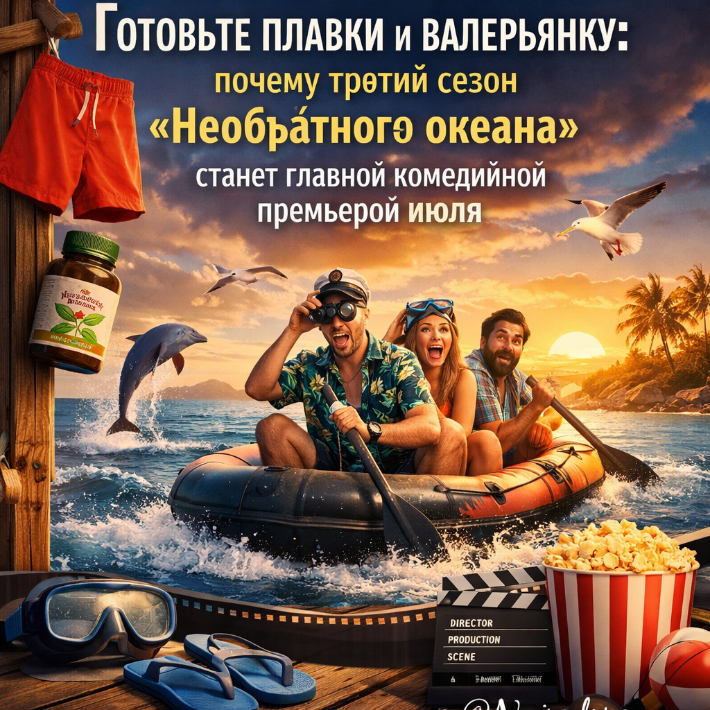 Обложка третьего сезона сериала «Необъятный океан» с главным героем