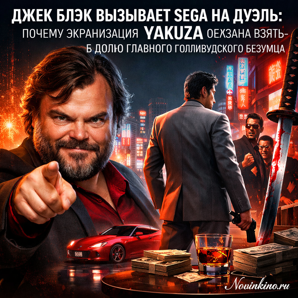 Джек Блэк в образе персонажа игры Yakuza