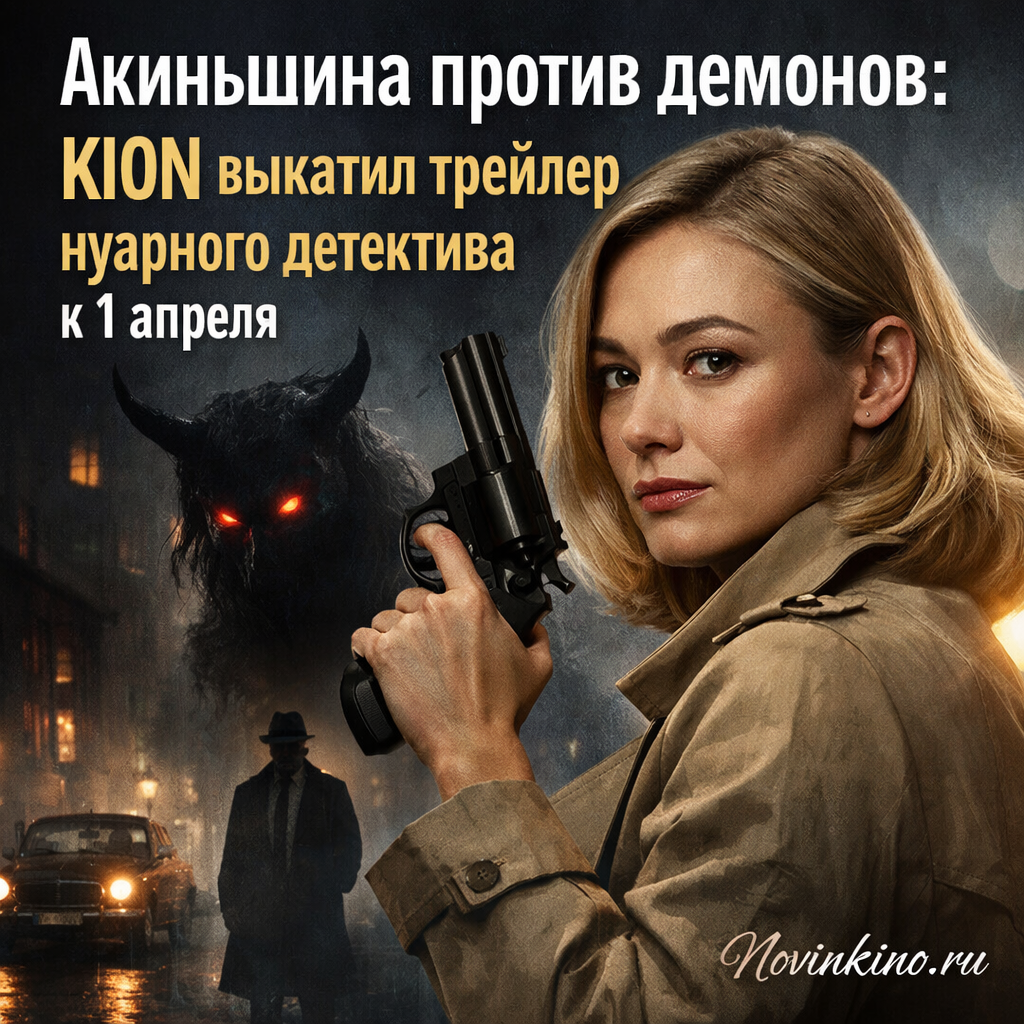 Оксана Акиньшина в образе детектива в нуарном фильме