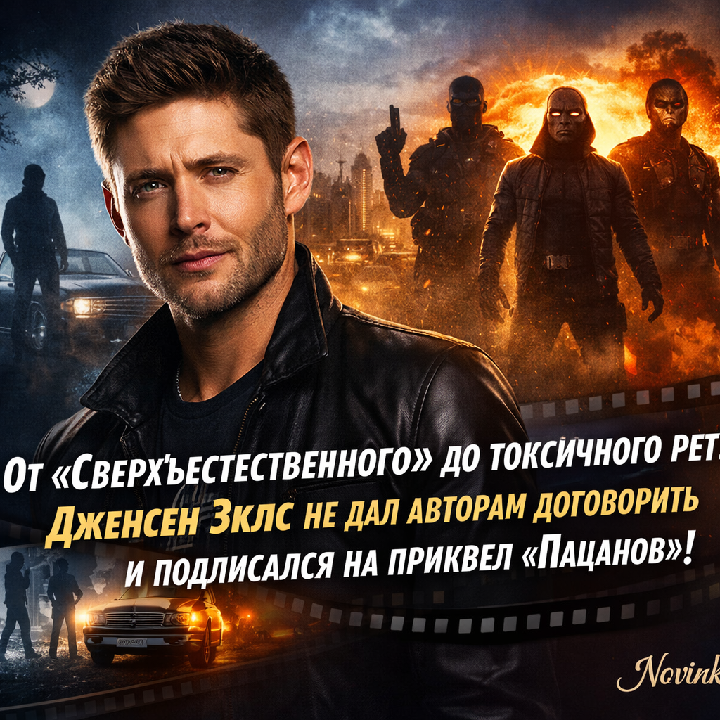 Дженсен Эклс в образе Солдата Будущего из сериала «Пацаны»