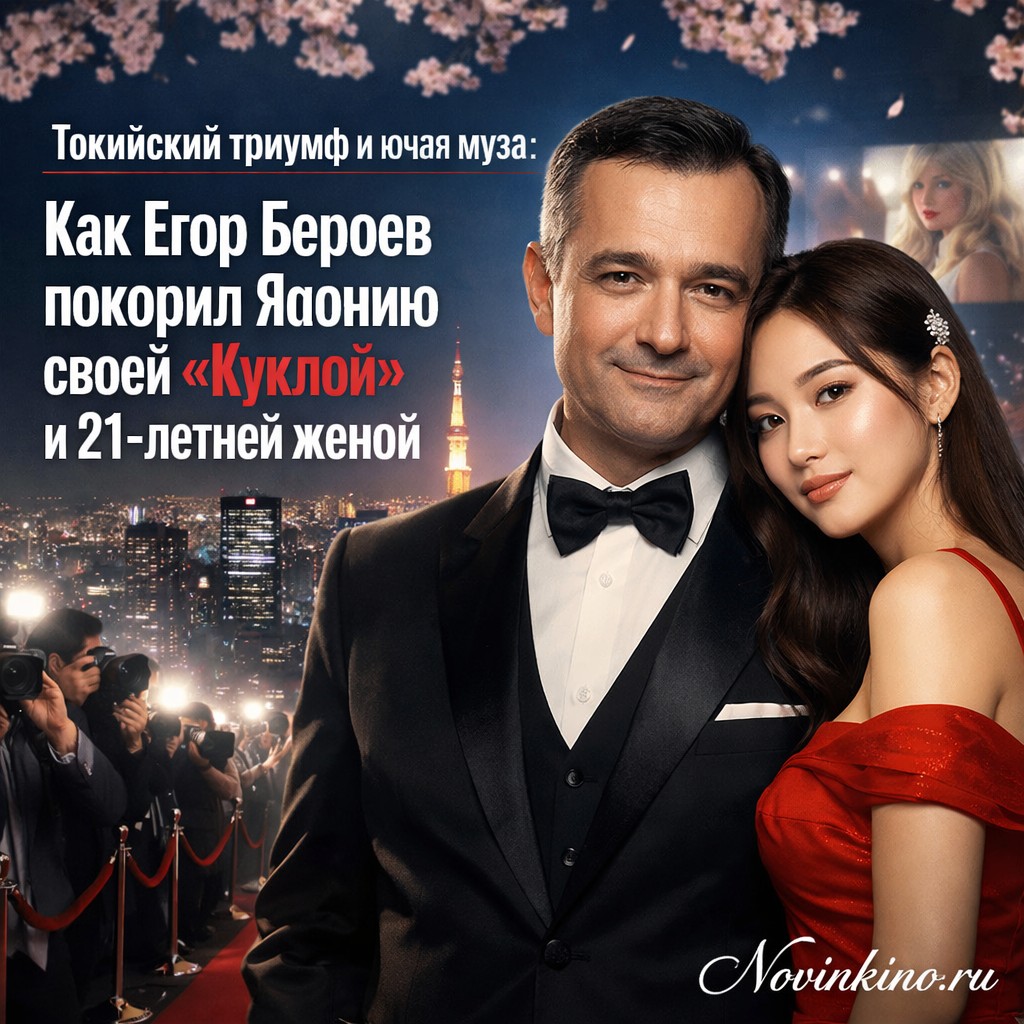 Егор Бероев с молодой женой на фоне Токио, триумфальный момент с театральной постановкой «Кукла»