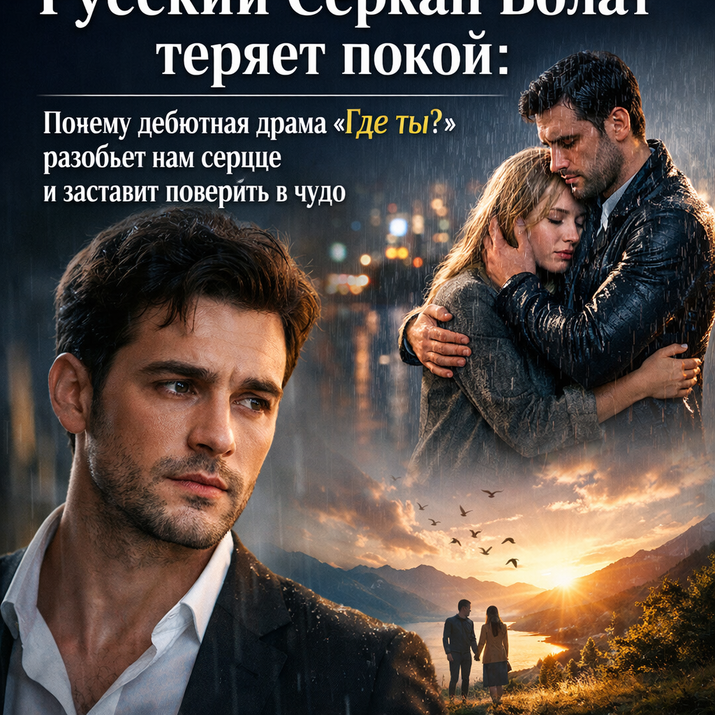 Русский Серкан Болат в эмоциональной сцене из дебютной драмы «Где ты?» — трейлер разбивает сердце и дарит надежду на чудо