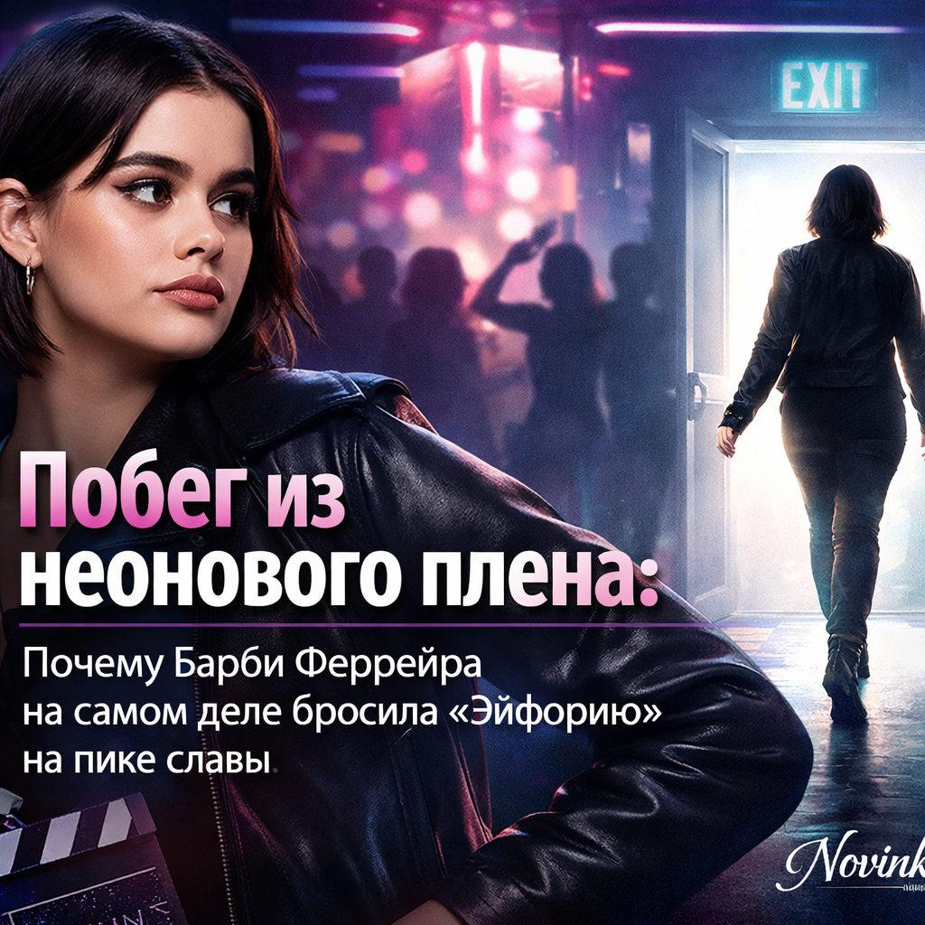 Barbie Ferreira surrounded by vibrant neon lights, symbolizing her break from the intense world of the TV show Euphoria