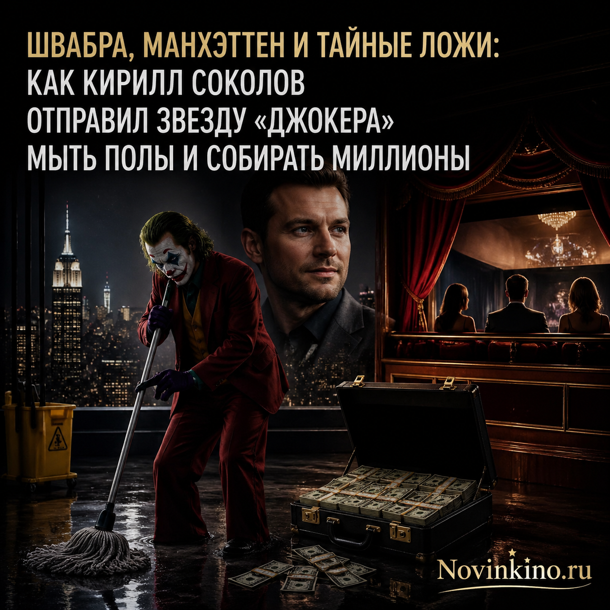 Швабра, Манхэттен и тайные ложи: как Кирилл Соколов отправил звезду «Джокера» мыть полы и собирать миллионы