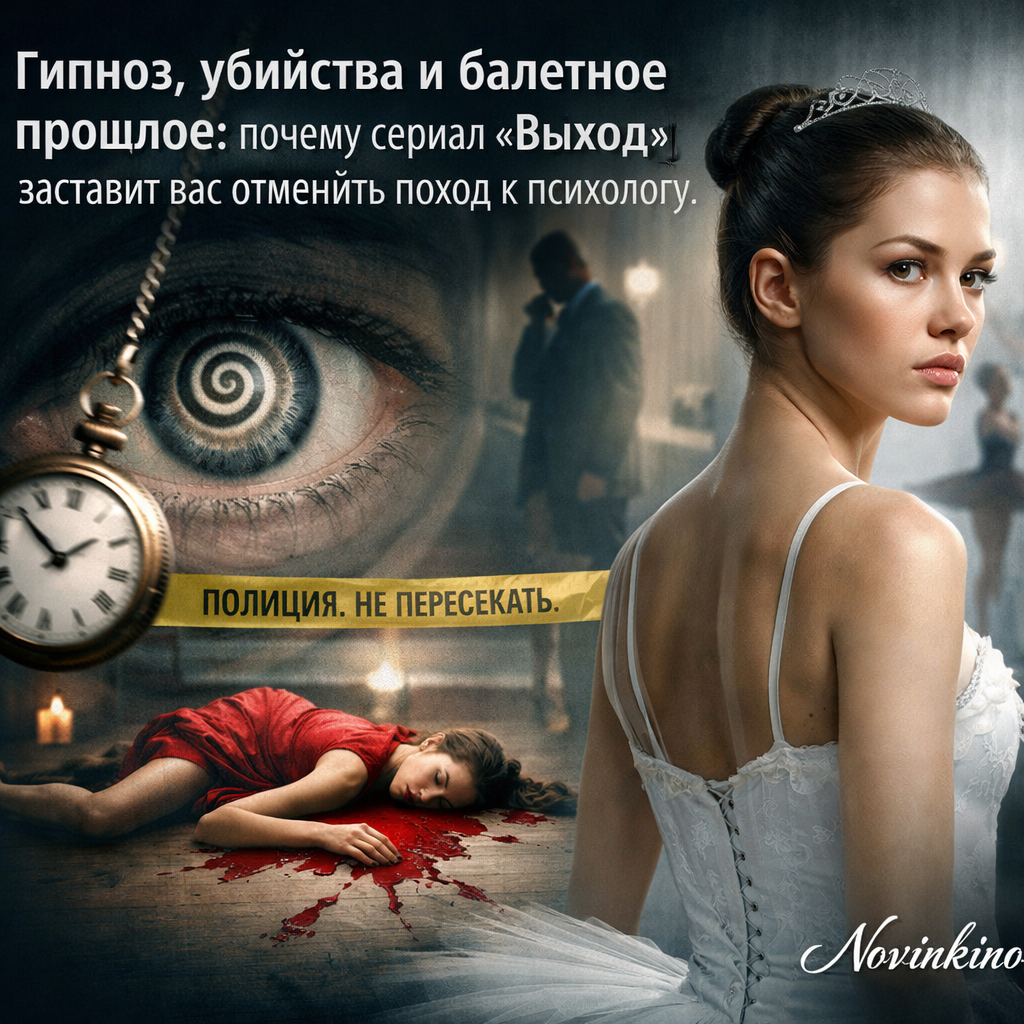 Кадр из сериала «Выход» с актерами, изображающими напряженную сцену