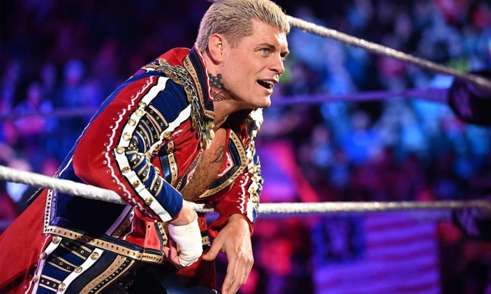 Коди Роудс на красной дорожке, олицетворяющий переход из WWE в мир кино
