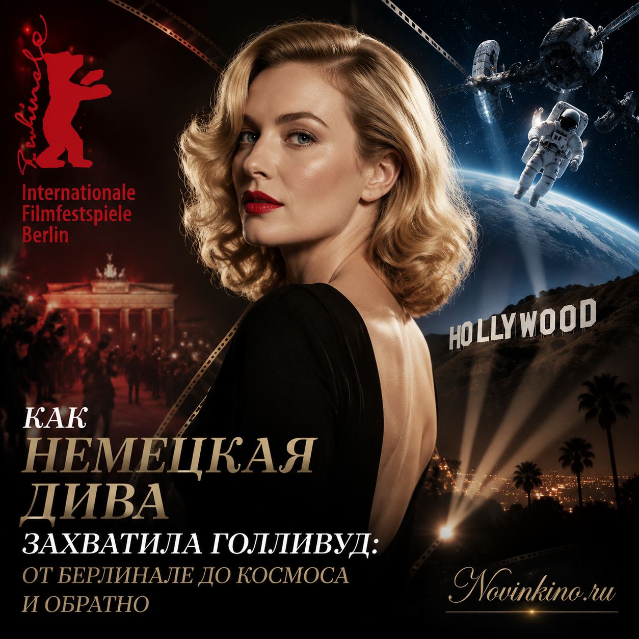 Немецкая актриса на красной дорожке в Голливуде