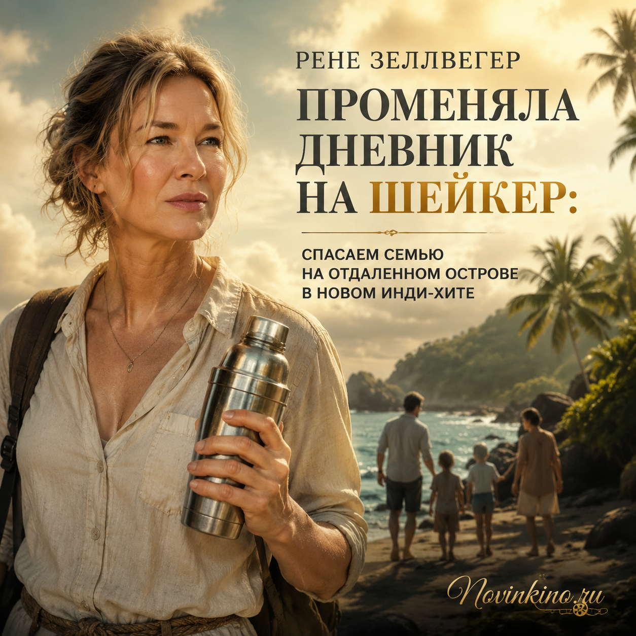 Рене Зеллвегер в сцене из инди-фильма на отдаленном острове