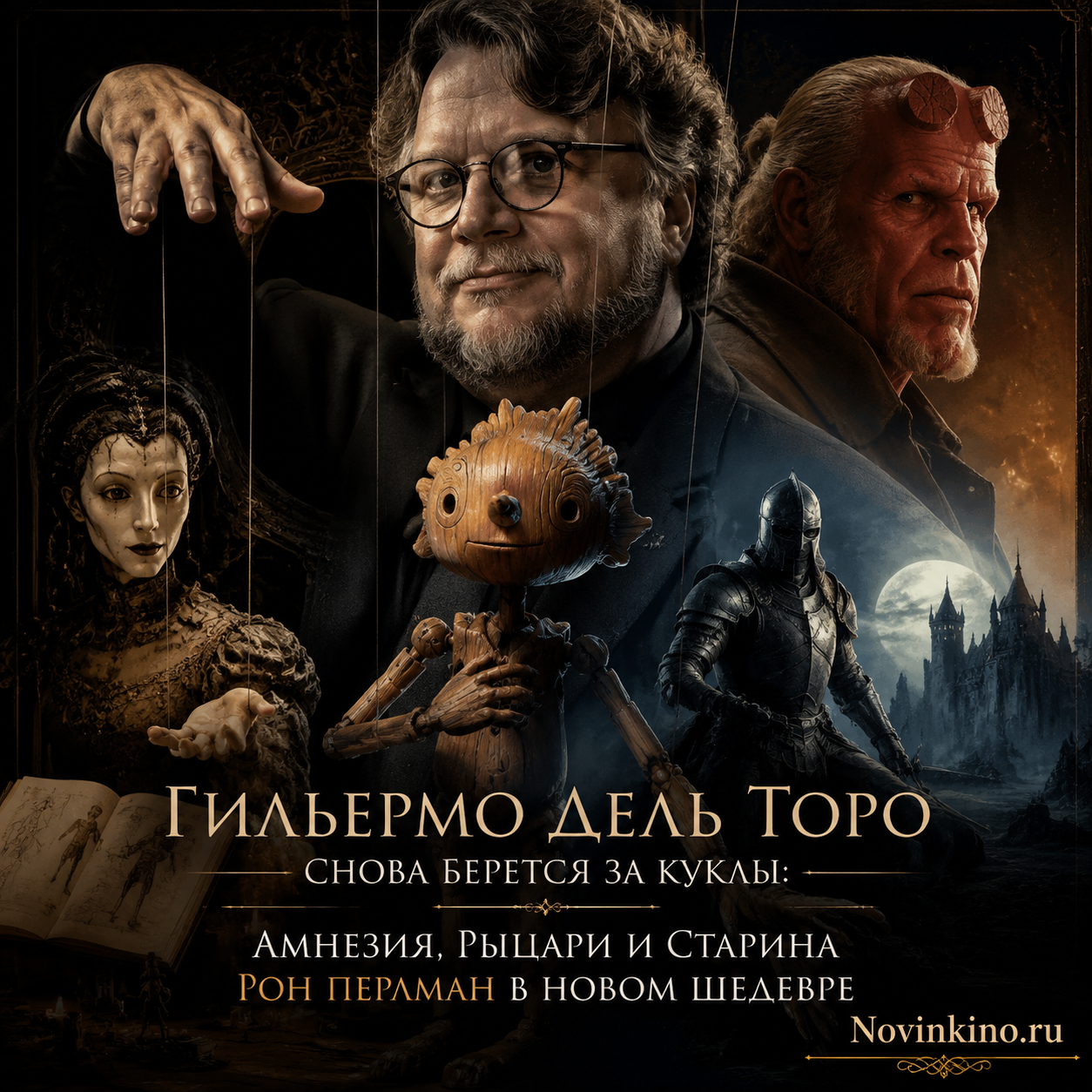 Гильермо дель Торо, Рон Перлман и куклы в новом проекте