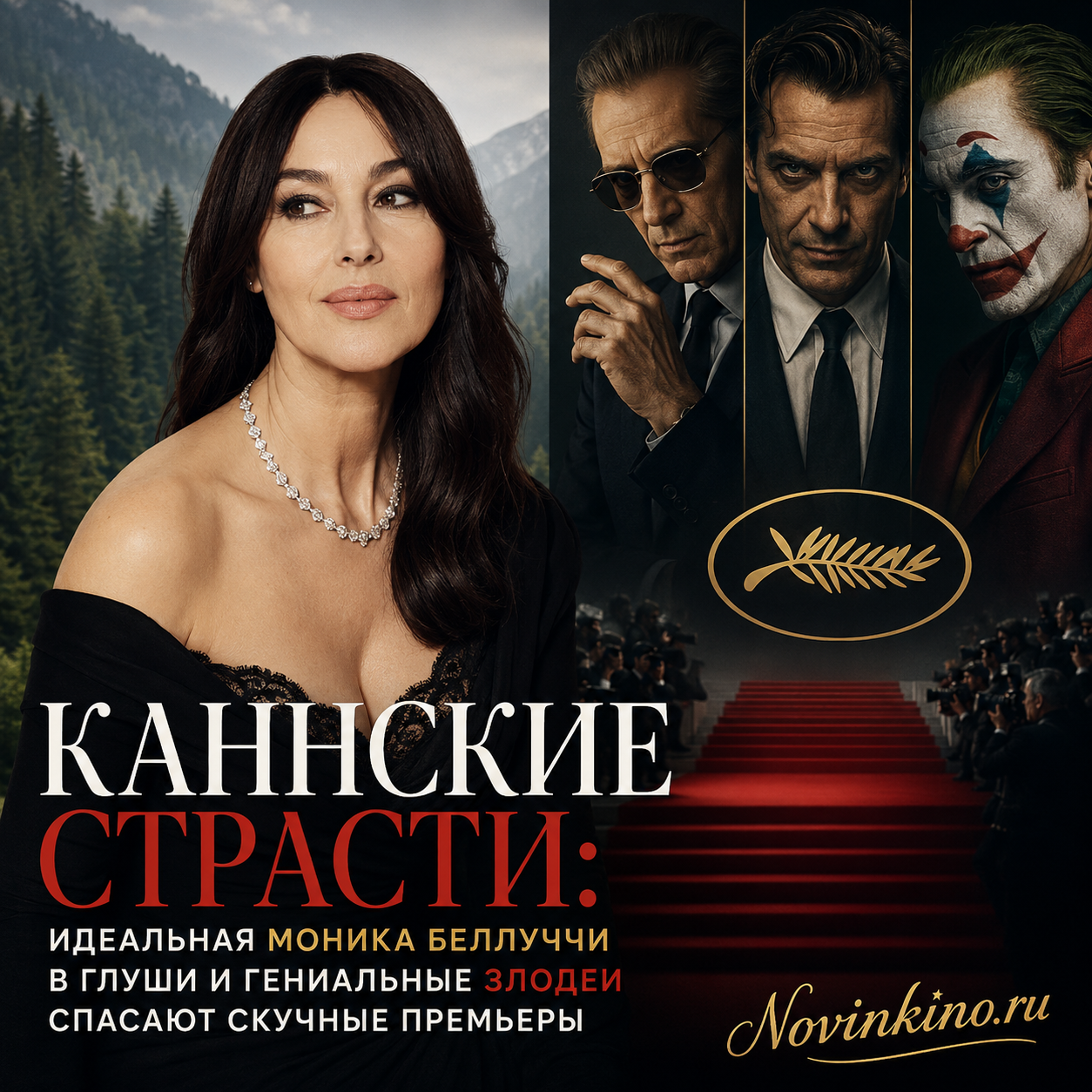 Моника Беллуччи на Каннском фестивале среди глуши