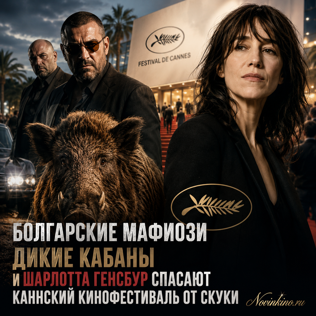 Шарлотта Генсбур спасает Каннский кинофестиваль с помощью болгарских мафиози и диких кабанов