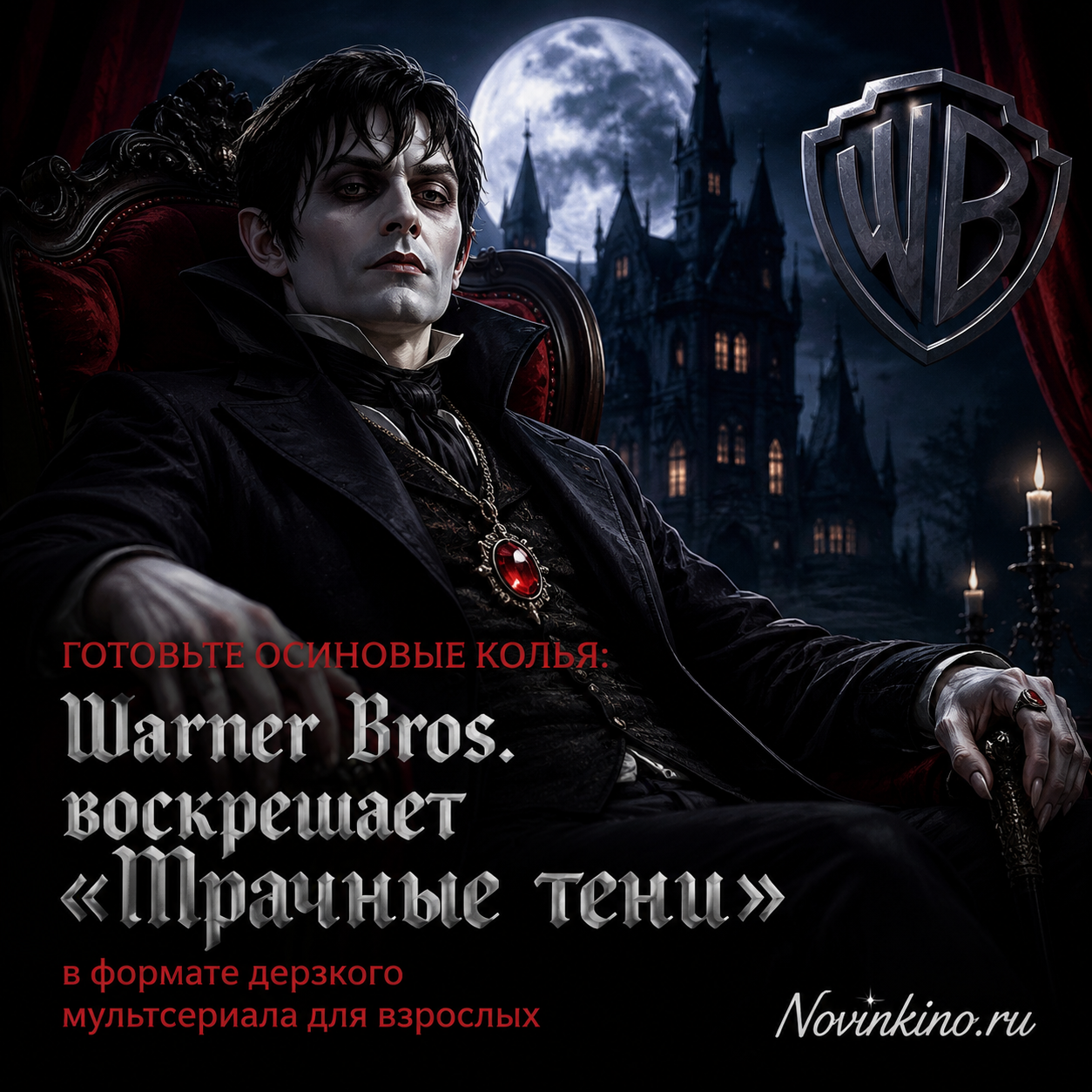 Постер нового мультсериала 'Мрачные тени' от Warner Bros.