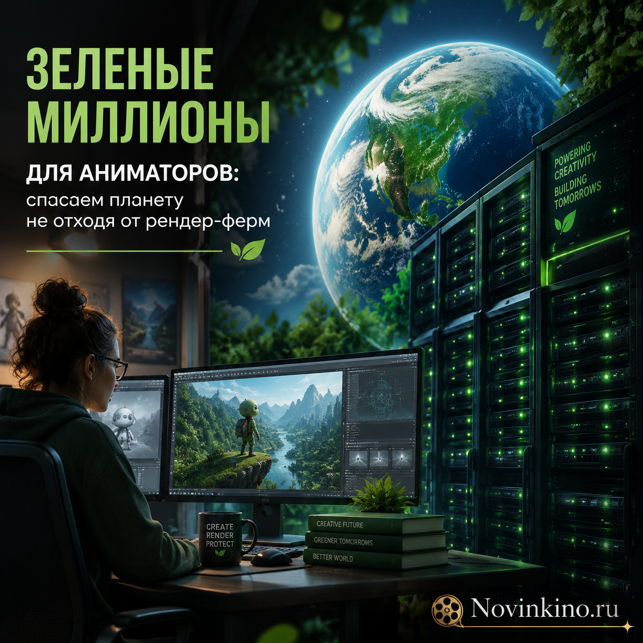 Аниматоры используют рендер-фермы для создания экологически чистых проектов