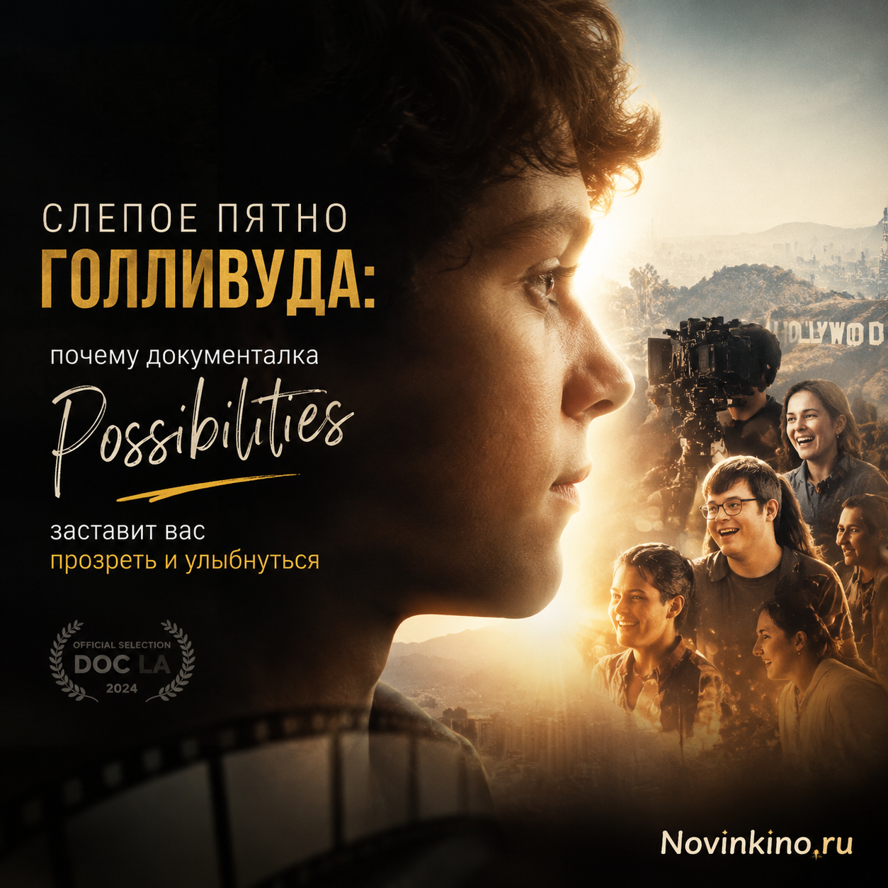 Плакат документального фильма Possibilities, освещающего слепые пятна Голливуда.
