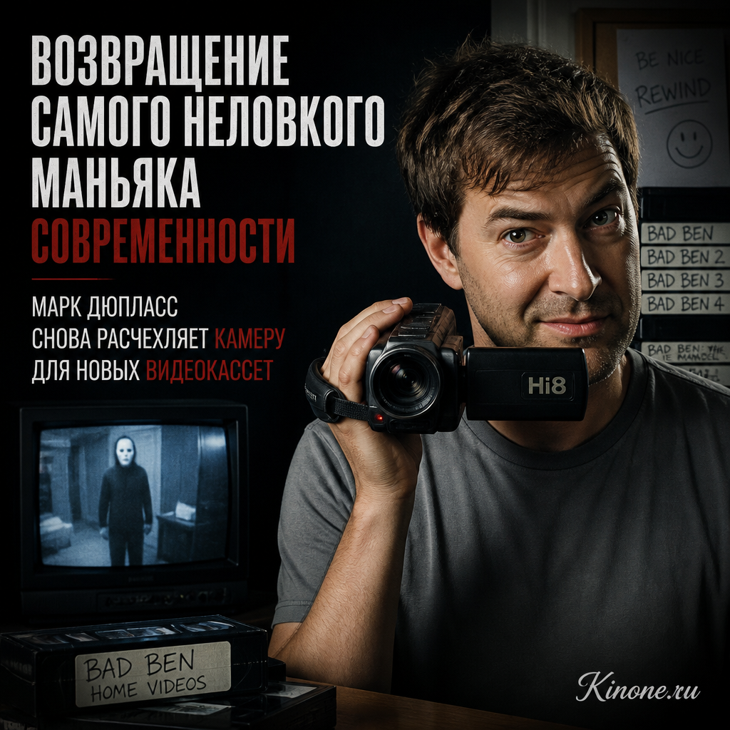 Марк Дюпласс с камерой, готовый к съемке новых видеокассет.