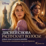 Изображение новых персонажей из игрового ремейка Рапунцель с королевой Арианной.