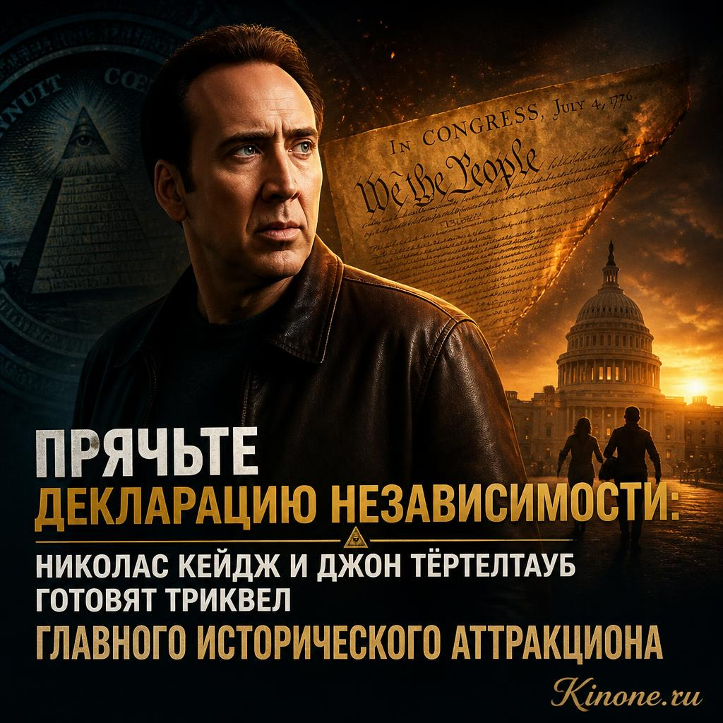 Николас Кейдж и Джон Тёртелтауб обсуждают сценарий для триквела о Декларации независимости