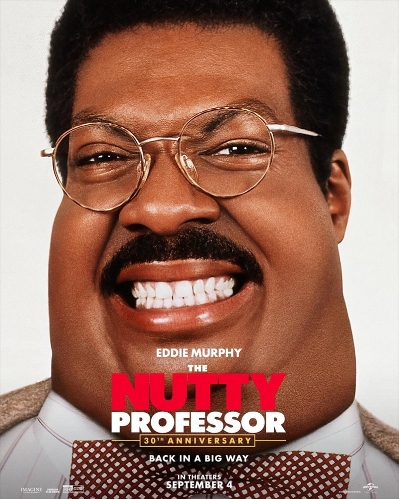 Сцена из фильма 'The Nutty Professor' с Эдди Мерфи в латексном костюме