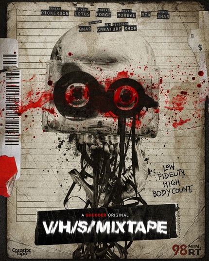 Постер фильма V/H/S с темной атмосферой и мистическими элементами