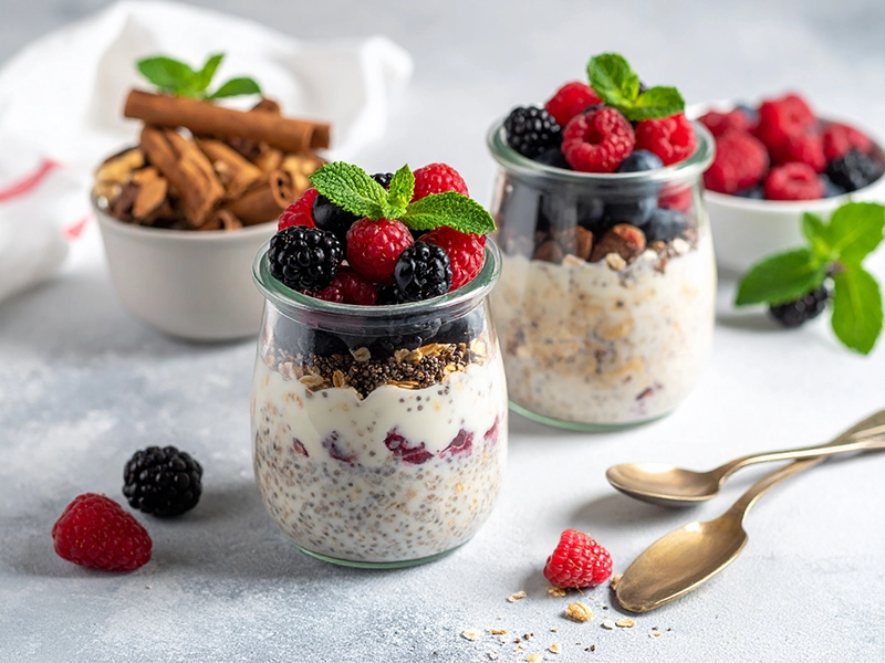 meal prep frühstück protein overnight-oats Meal Prep Frühstück Protein Overnight-Oats