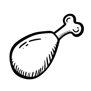 Hähnchenkeule Hähnchenkeule
