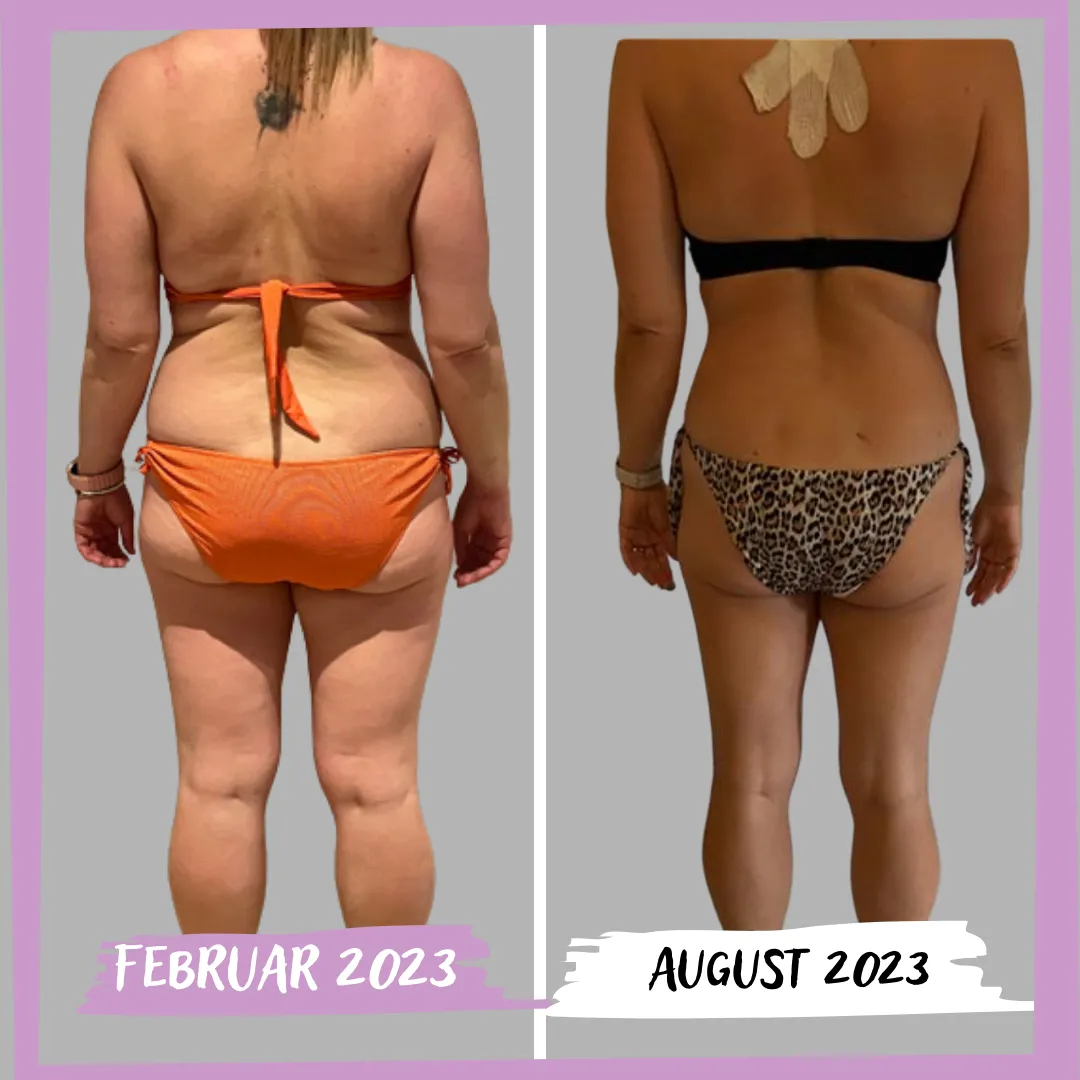Kundin Transformation Februar bis August 2023