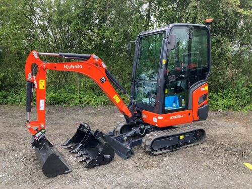 Kubota KX016 mini ekskavatorius