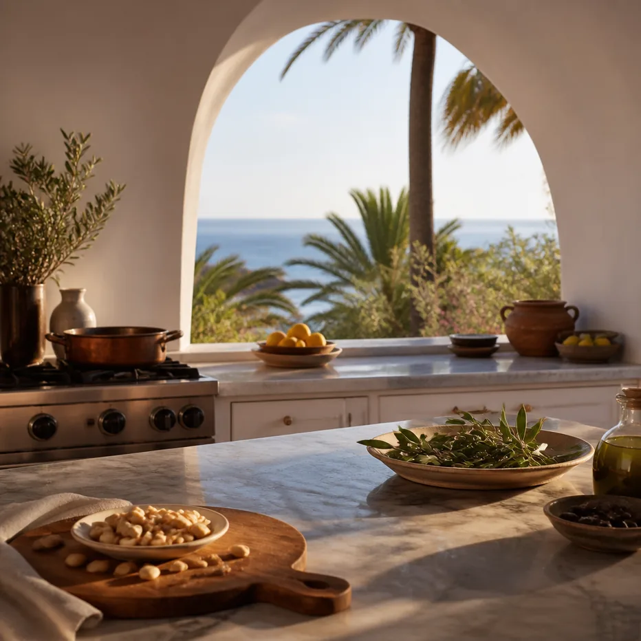 Andalusian private chef in Marbella villa kitchen