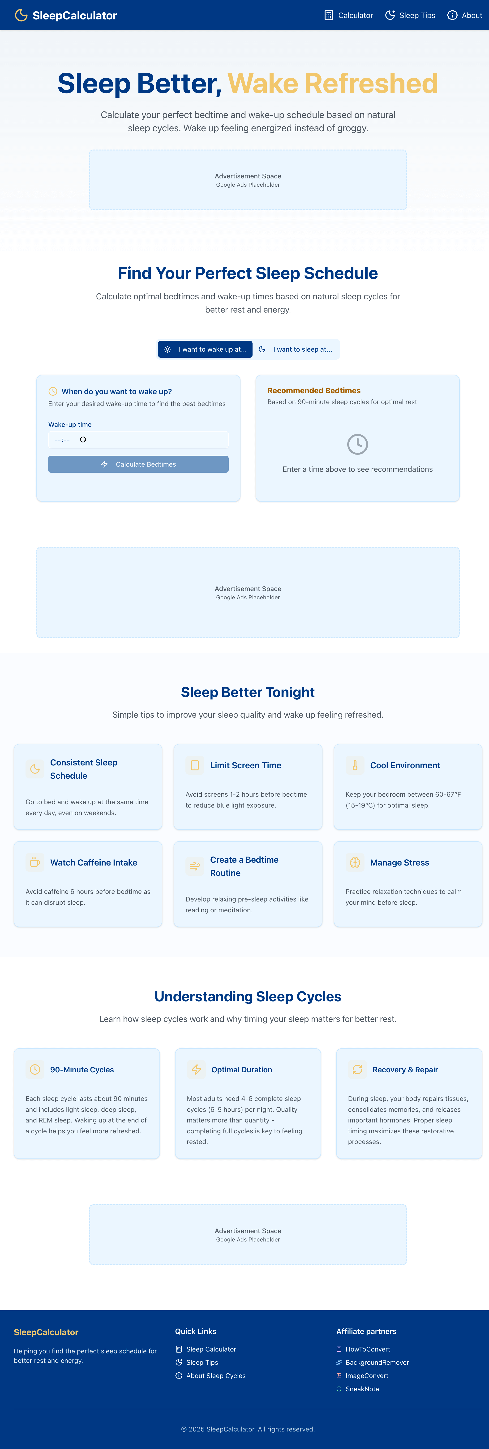 SleepCalculator SleepCalculator