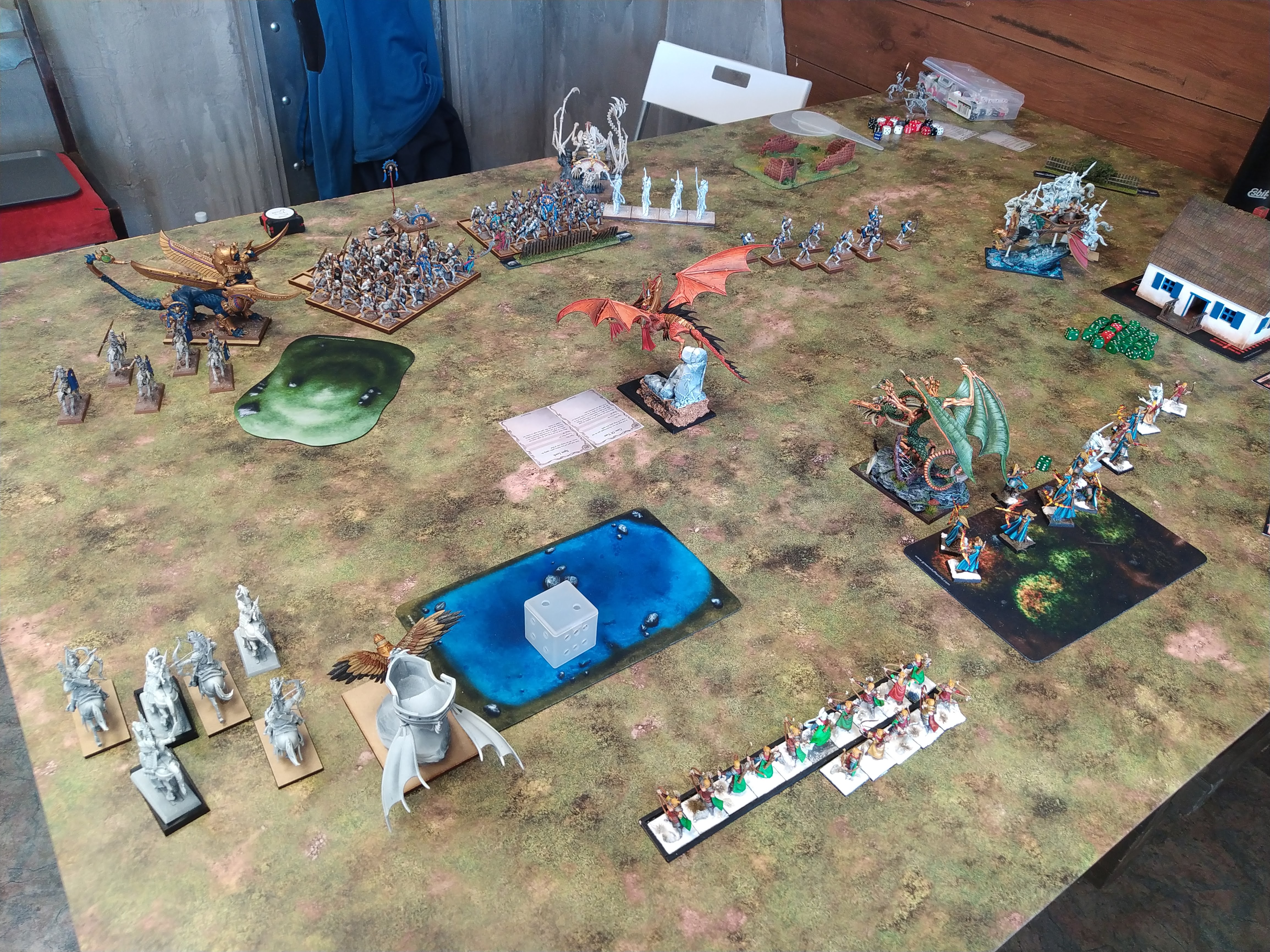 Round 1: High Elf Realms vs Tomb Kings of Khemri (Warhammer: The Old World) — High Elf Realms - Tomb Kings of Khemri