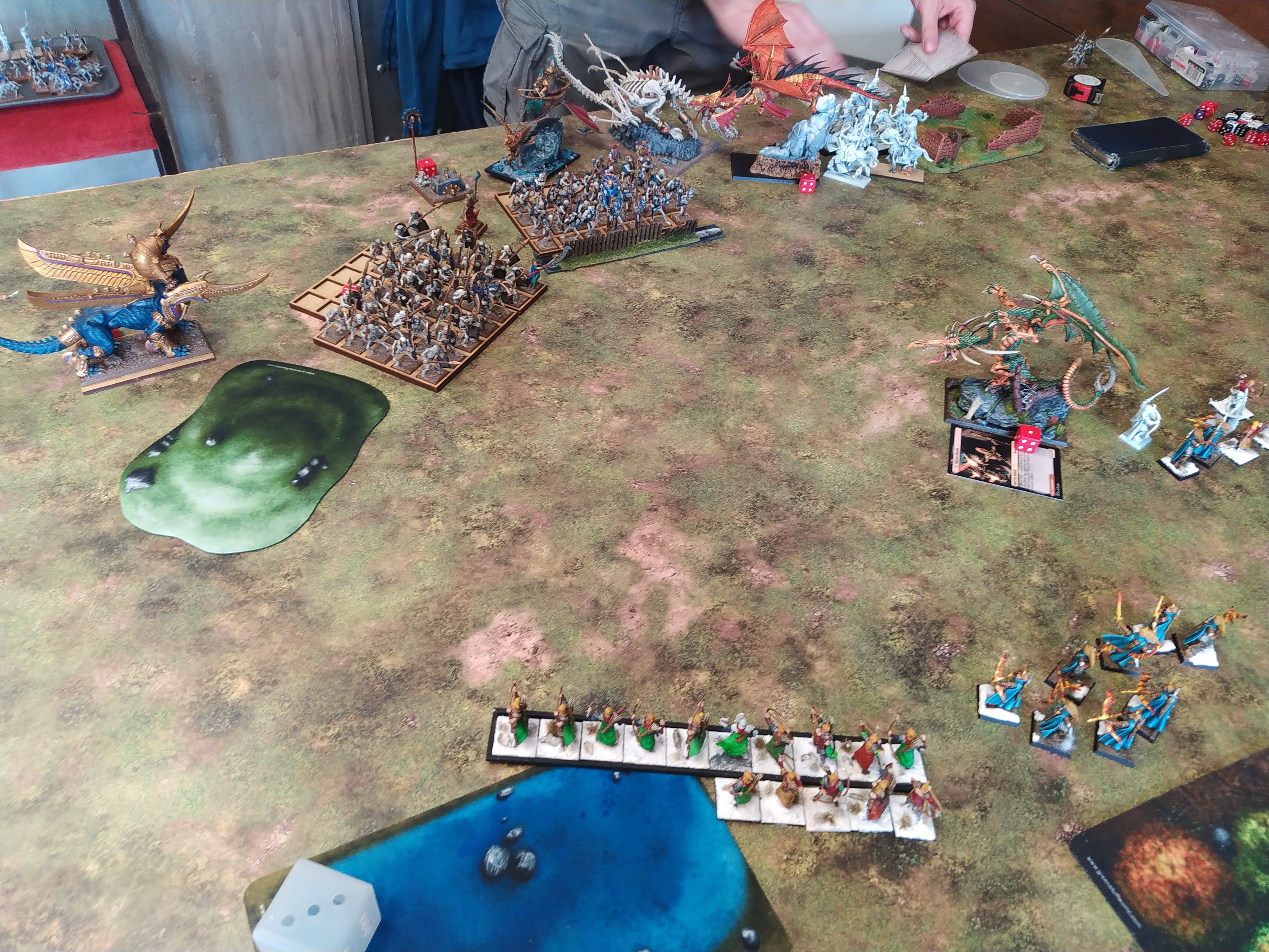 Round 3: High Elf Realms vs Tomb Kings of Khemri (Warhammer: The Old World) — High Elf Realms - Tomb Kings of Khemri