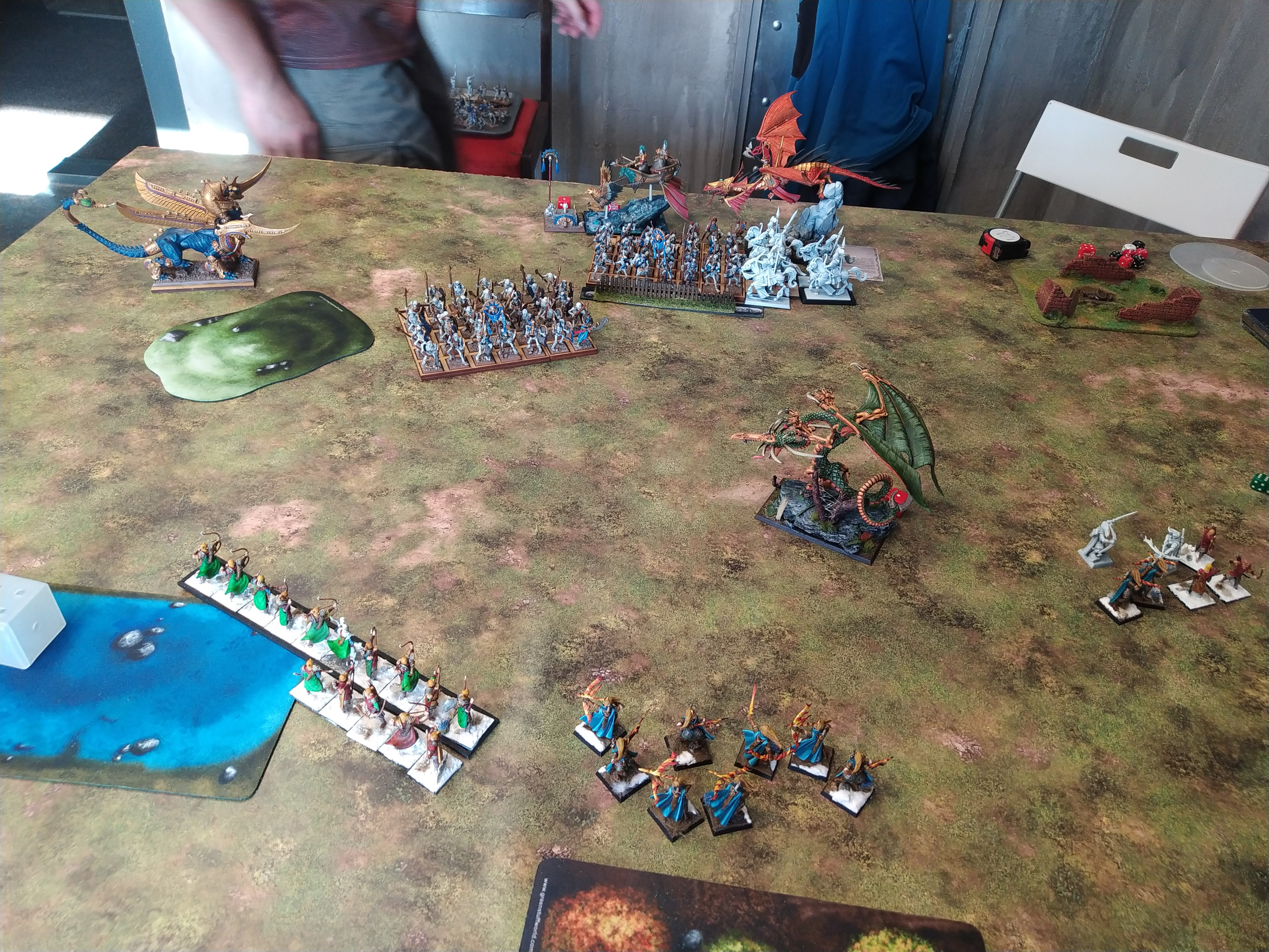 Round 4: High Elf Realms vs Tomb Kings of Khemri (Warhammer: The Old World) — High Elf Realms - Tomb Kings of Khemri
