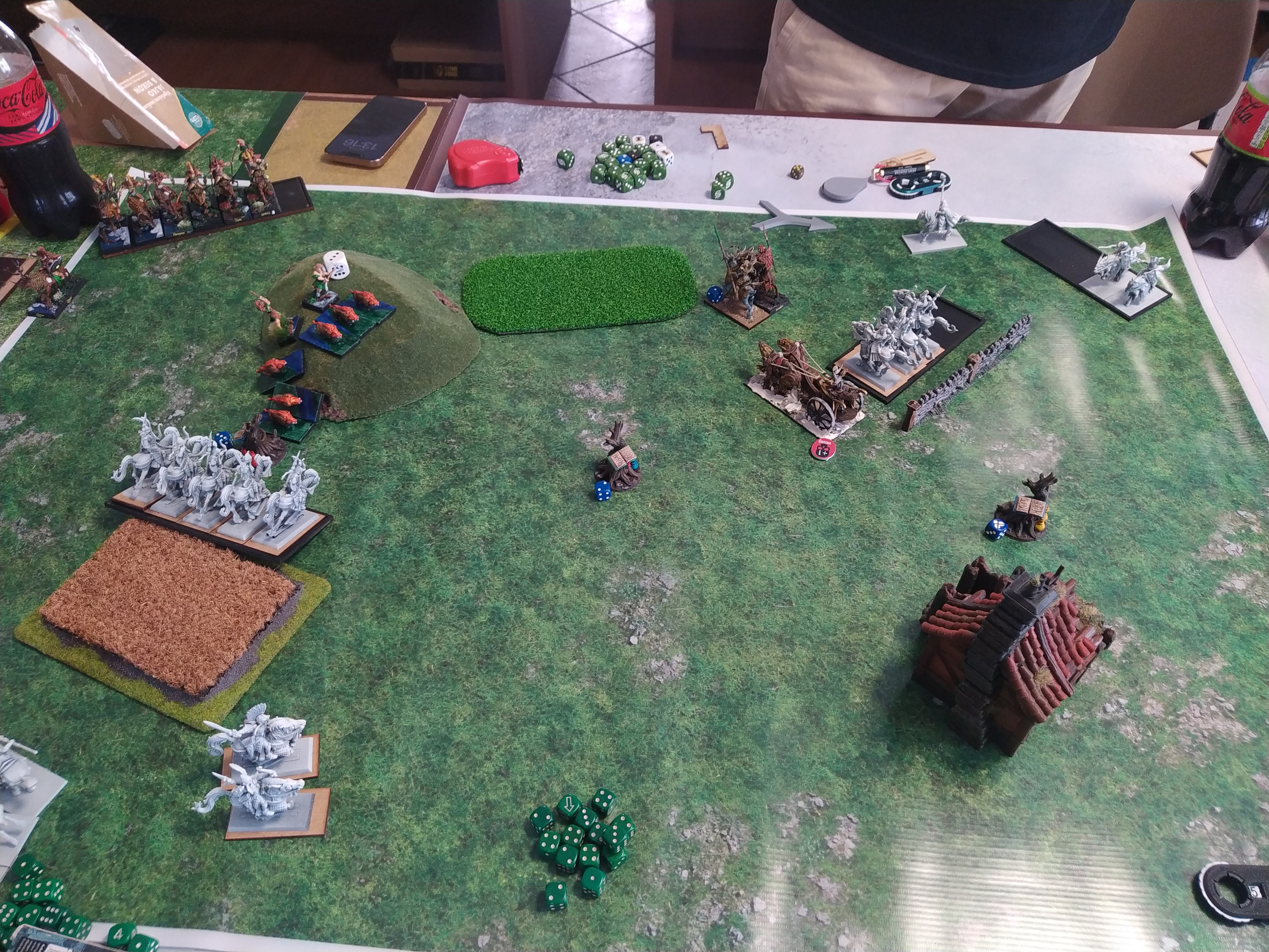 Battle summary photo: High Elf Realms vs Wood Elf Realms (Warhammer: The Old World) — High Elf Realms - Wood Elf Realms