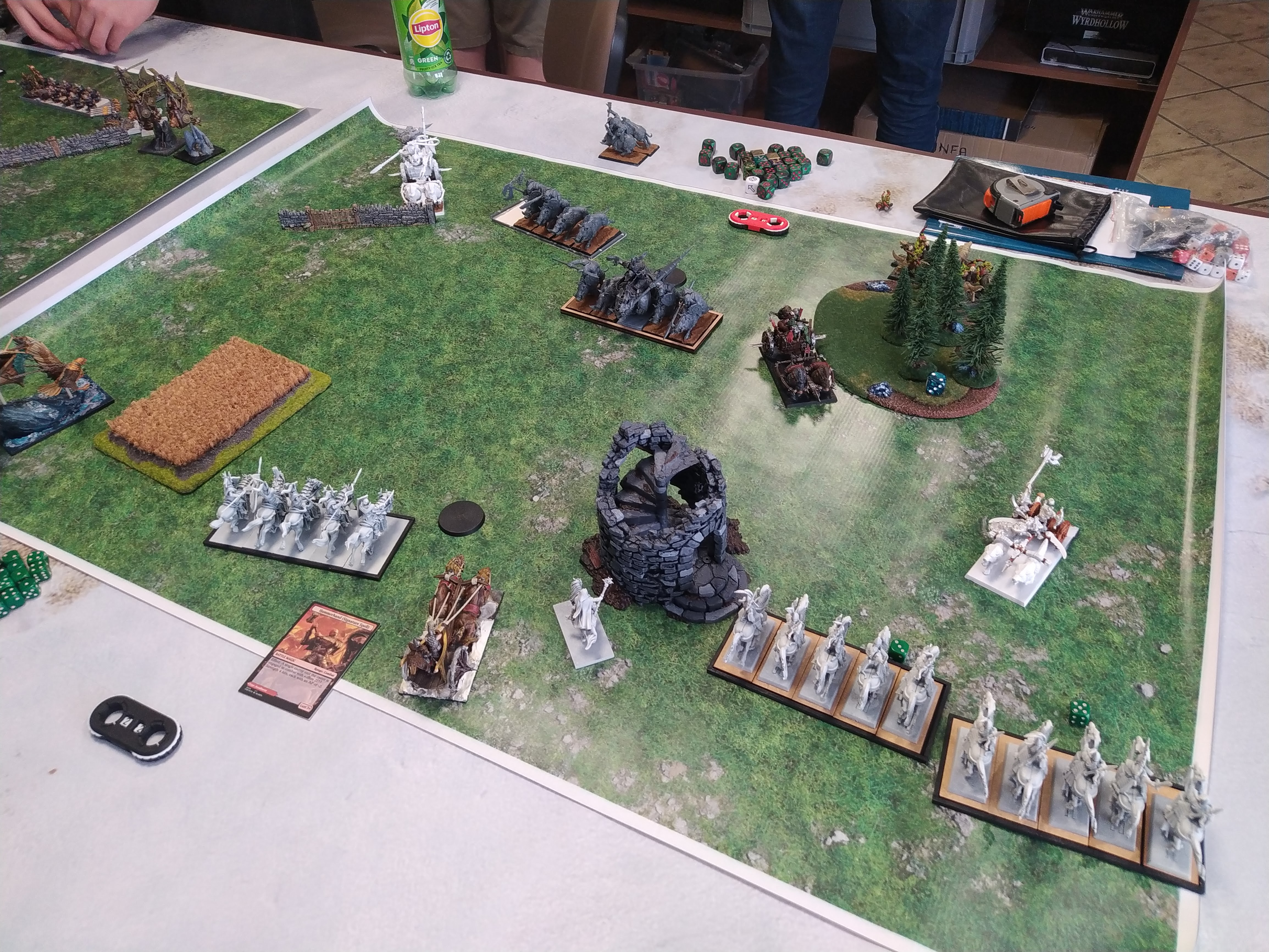 Battle summary photo: High Elf Realms vs Orc and Goblin Tribes (Warhammer: The Old World) — High Elf Realms - Orc and Goblin Tribes