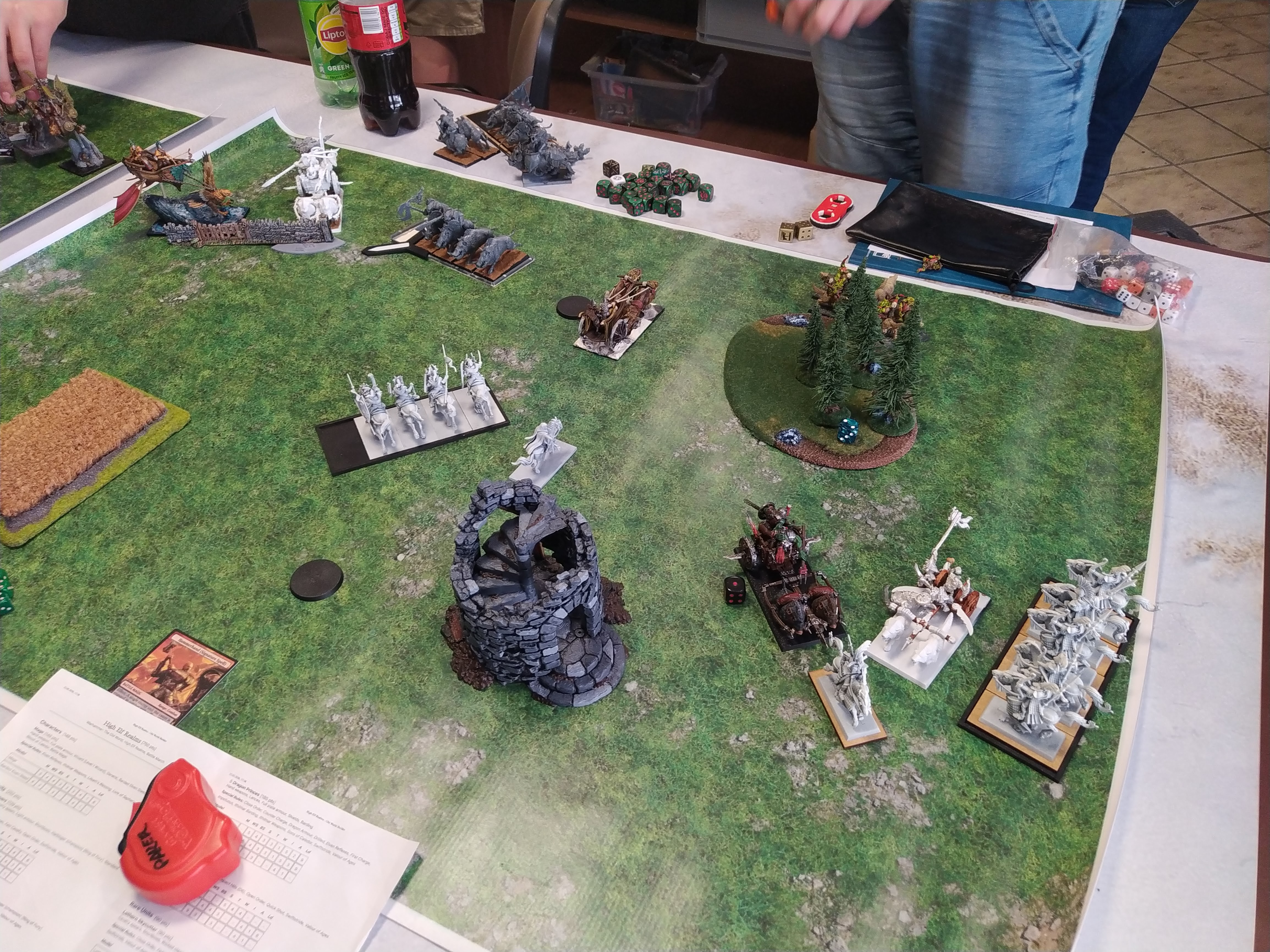 Battle summary photo: High Elf Realms vs Orc and Goblin Tribes (Warhammer: The Old World) — High Elf Realms - Orc and Goblin Tribes