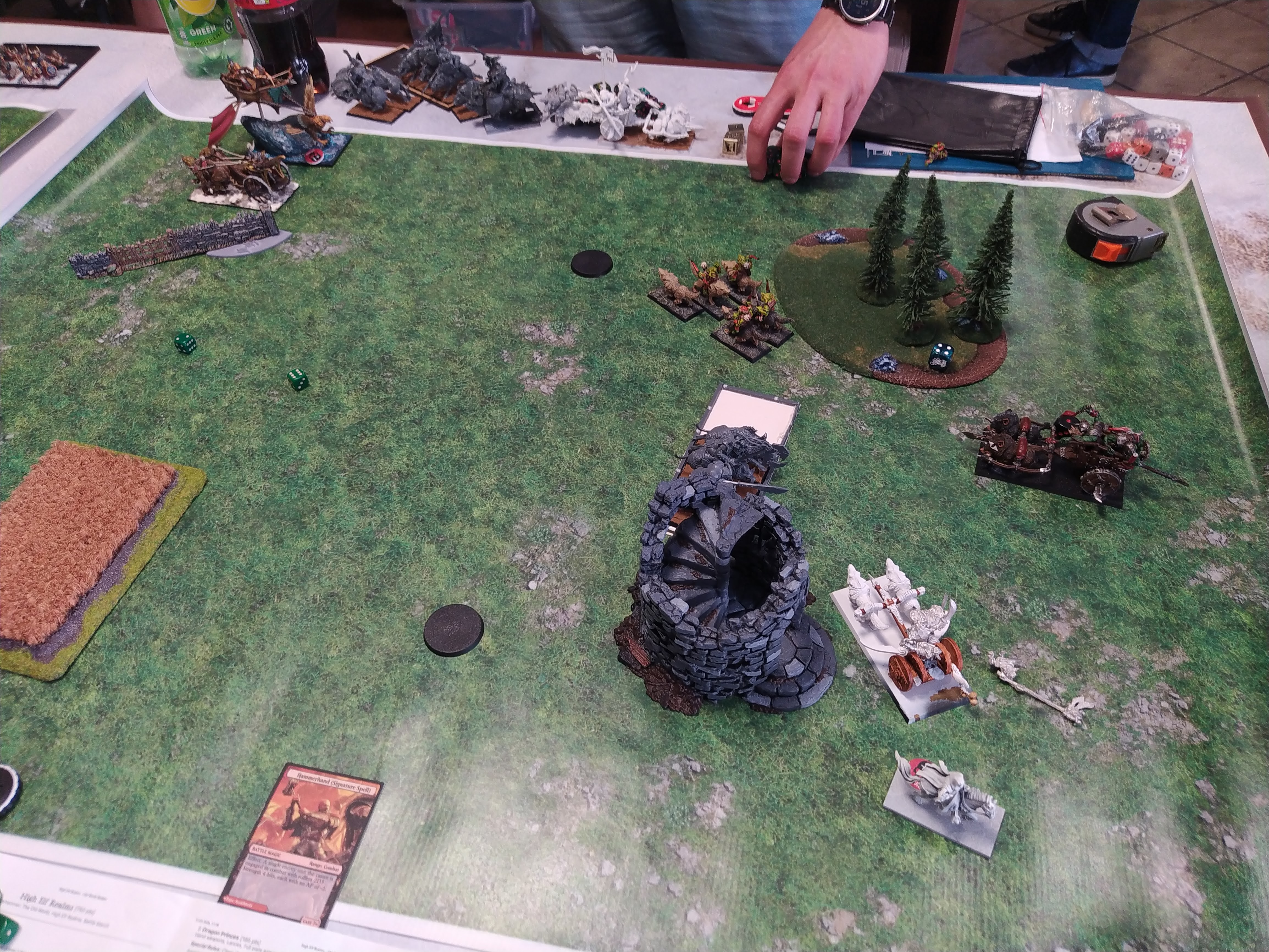 Battle summary photo: High Elf Realms vs Orc and Goblin Tribes (Warhammer: The Old World) — High Elf Realms - Orc and Goblin Tribes