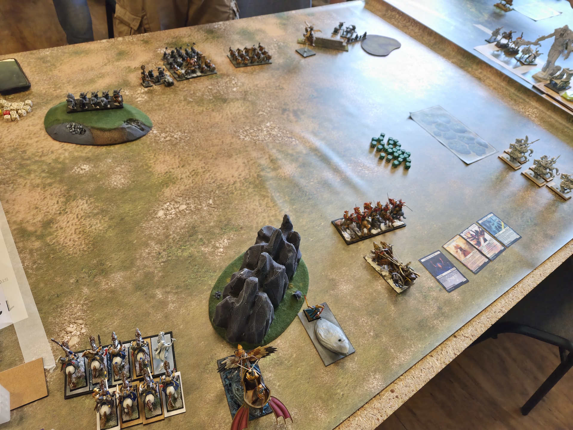 Battle summary photo: High Elf Realms vs Dwarfen Mountain Holds (Warhammer: The Old World) — High Elf Realms - Dwarfen Mountain Holds