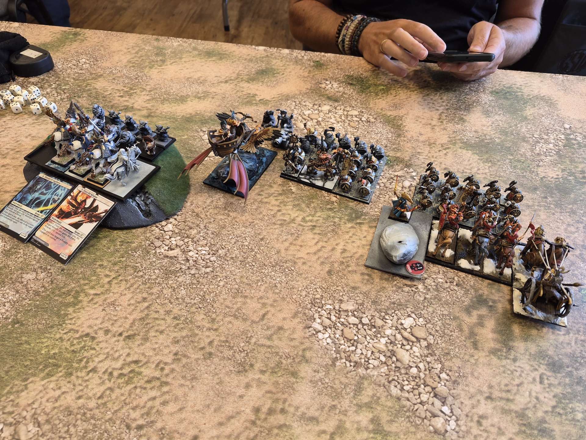 Round 2: High Elf Realms vs Dwarfen Mountain Holds (Warhammer: The Old World) — High Elf Realms - Dwarfen Mountain Holds