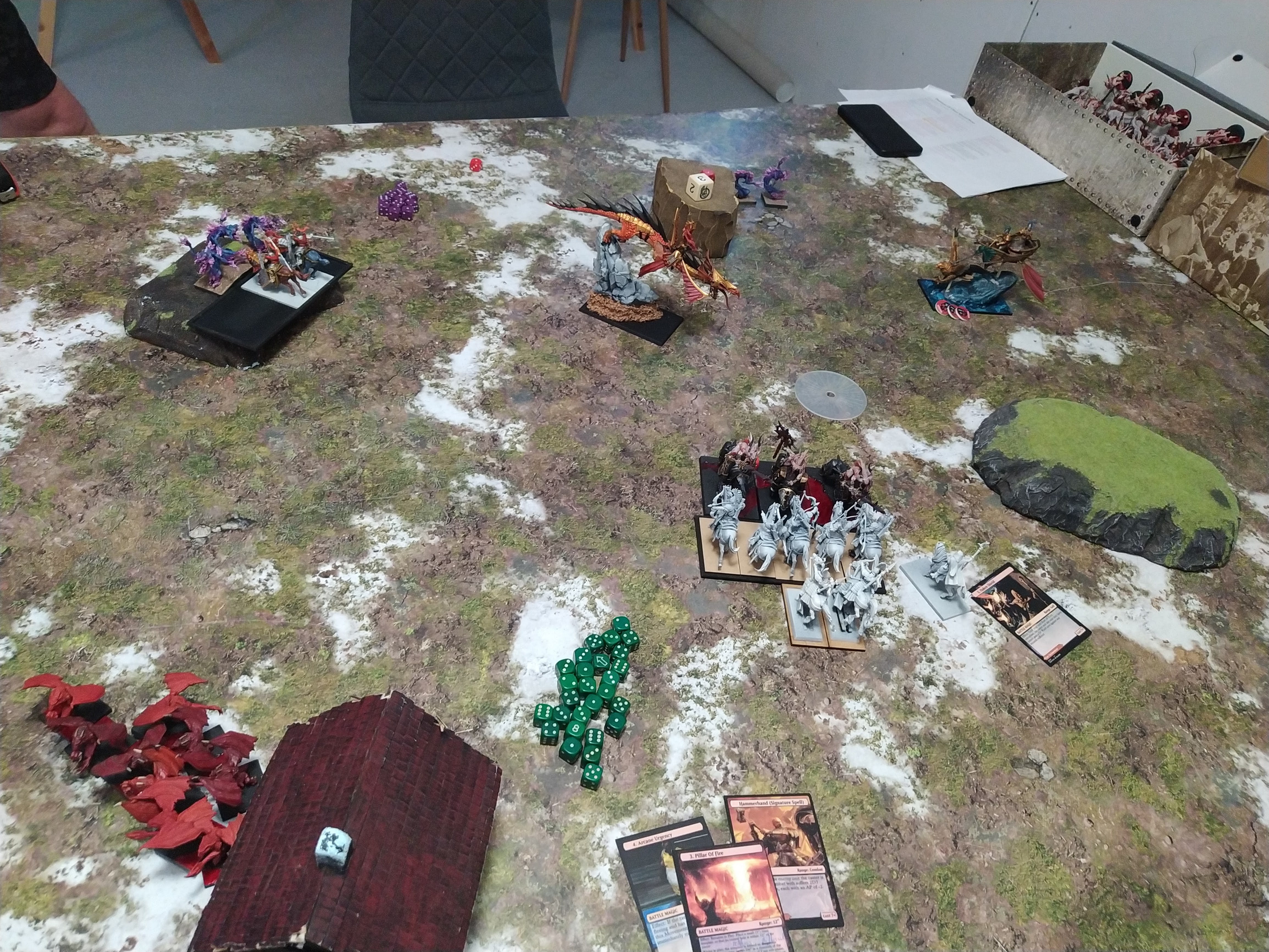 Round 3: High Elf Realms vs Daemons of Chaos (Warhammer: The Old World) — High Elves vs Deamons of Chaos Renegade