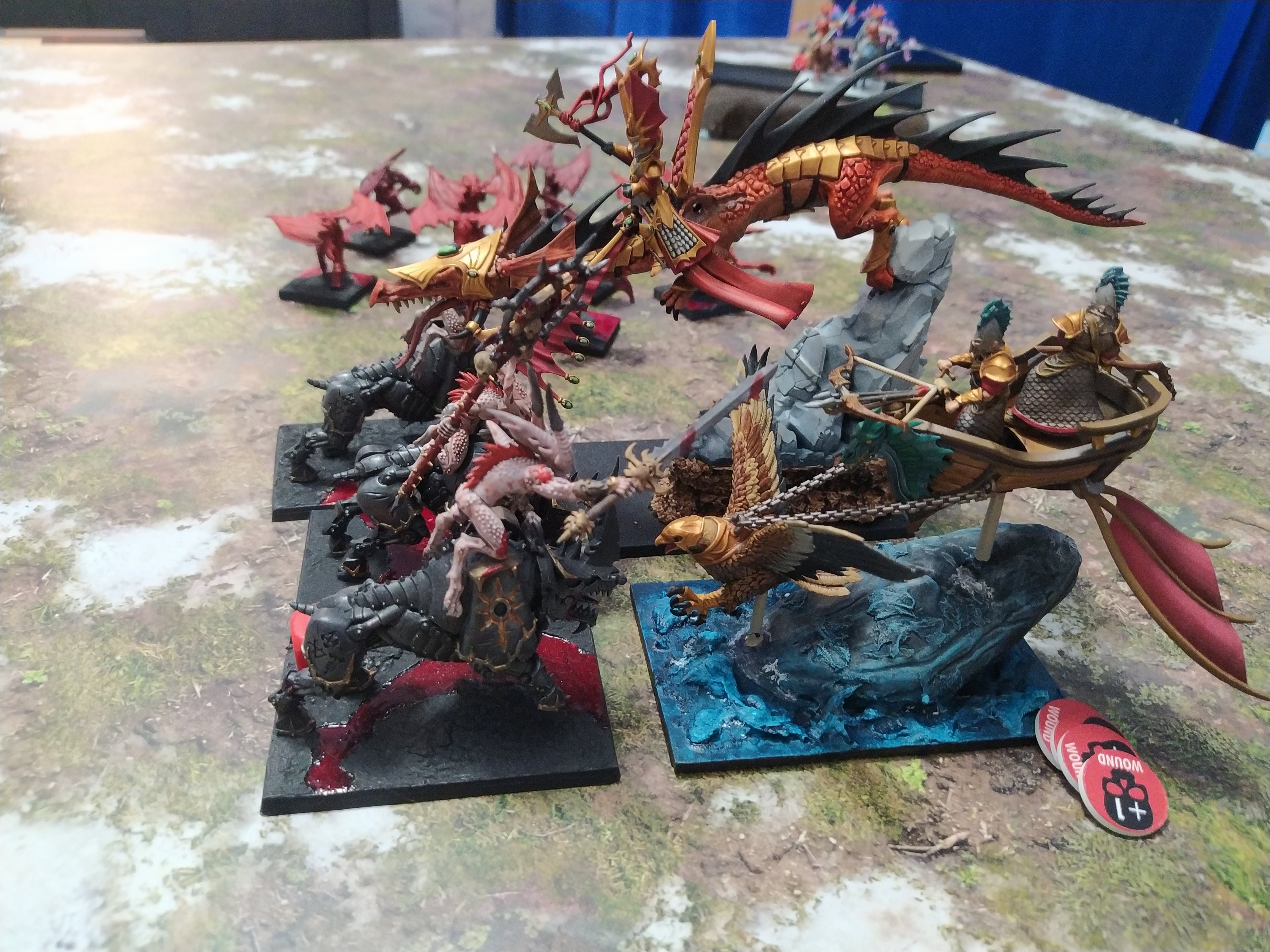Round 4: High Elf Realms vs Daemons of Chaos (Warhammer: The Old World) — High Elves vs Deamons of Chaos Renegade