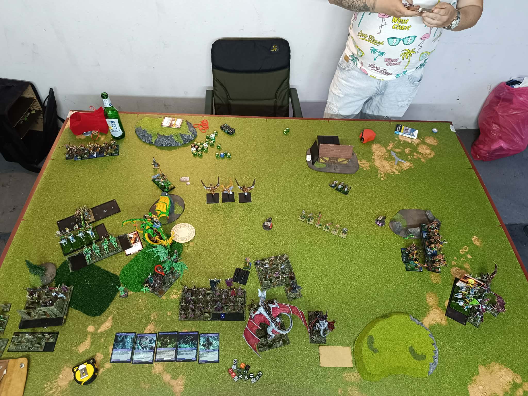 Battle summary photo: Vampire Counts vs Wood Elf Realms (Warhammer: The Old World) — Potyczki garażowe - VC vs WE