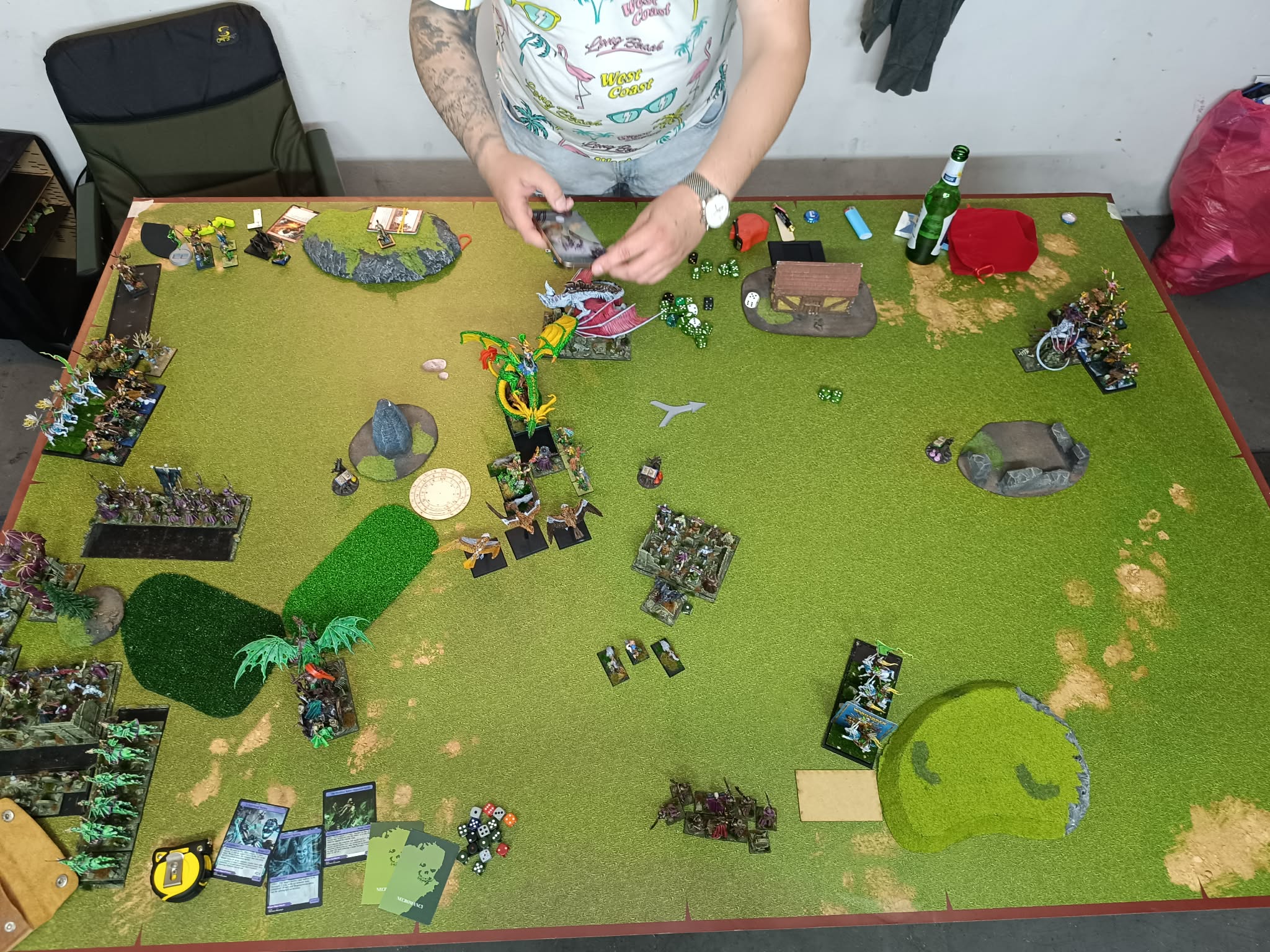 Battle summary photo: Vampire Counts vs Wood Elf Realms (Warhammer: The Old World) — Potyczki garażowe - VC vs WE
